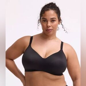 Torrid Dream Wire-Free Bra 36G Black 360 Back Smoothing Lightly Lined NWT